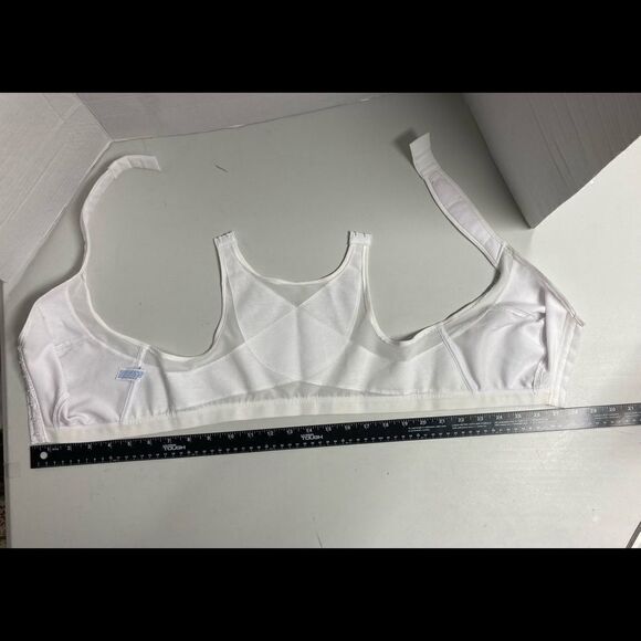 PLAYTEX, 18 Hour White Bra, Sz 36D, No Underwire, Hook & Eye front closure, - Picture 2 of 11